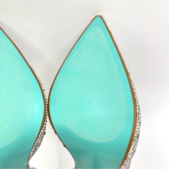 Betsey Johnson Women's SB Hazil Jeweled Silver Stiletto Heels Pumps Shoes 9 - Picture 12 of 15